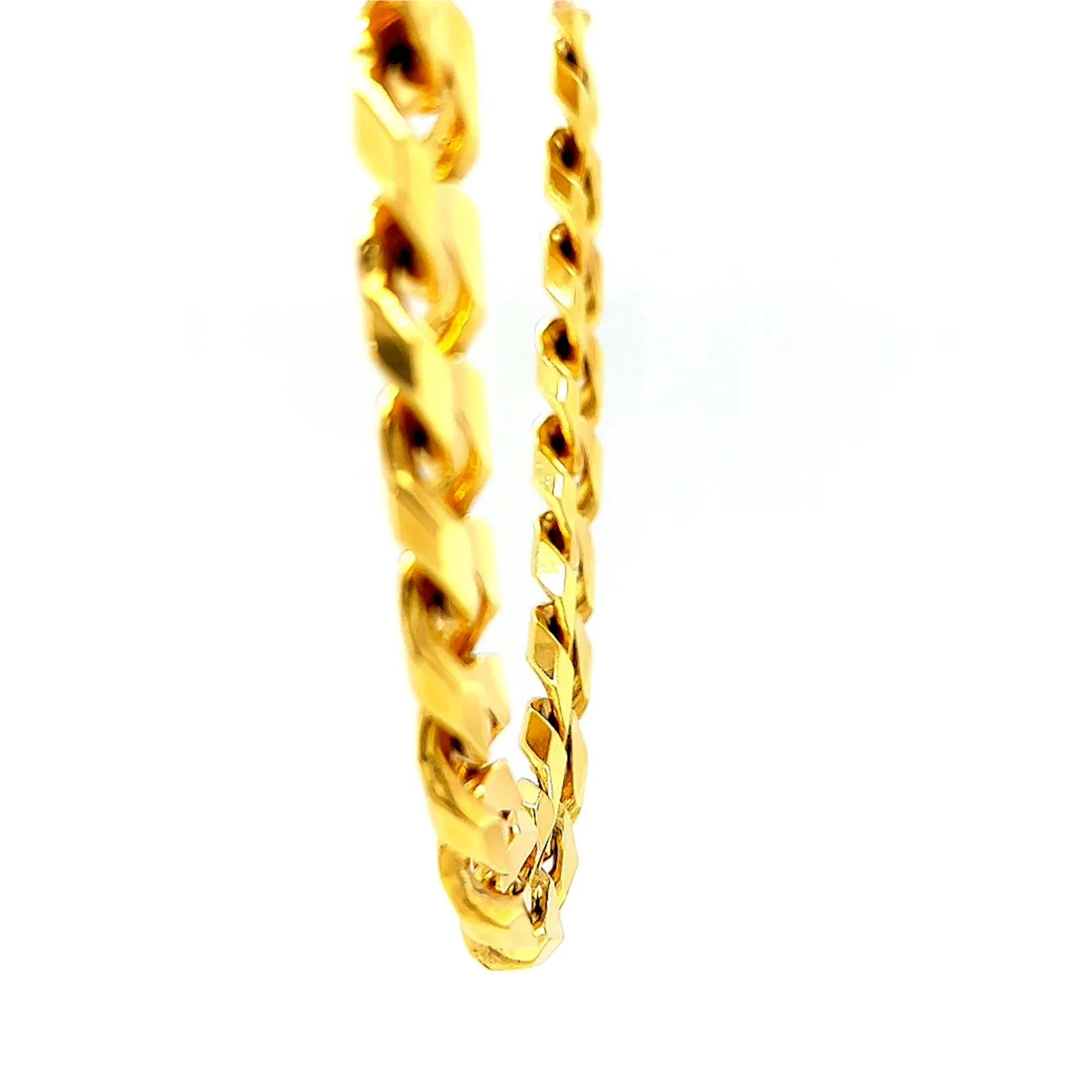 9ct Yellow Gold 55cm Curb Chain - Image 59