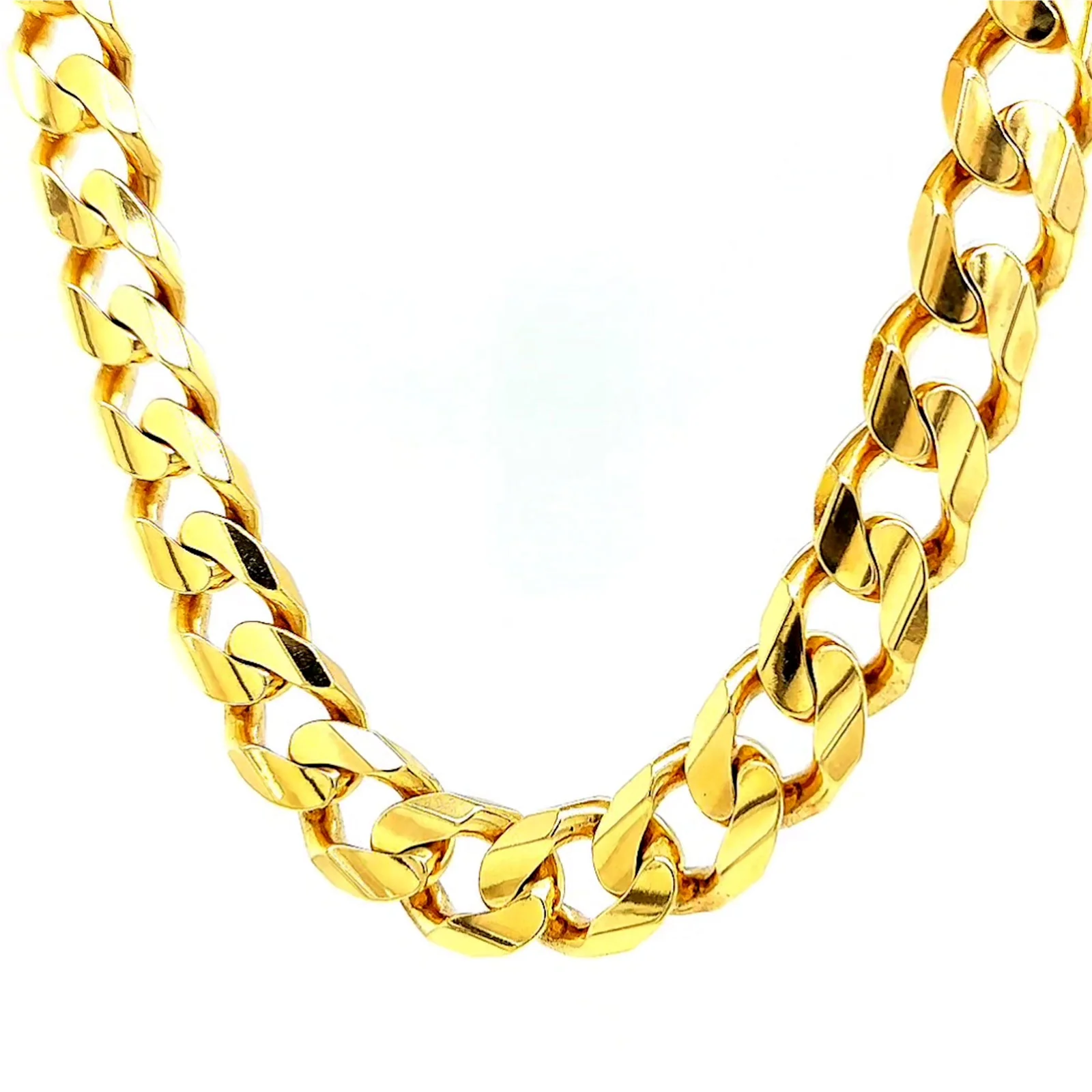 9ct Yellow Gold 55cm Curb Chain - Image 6