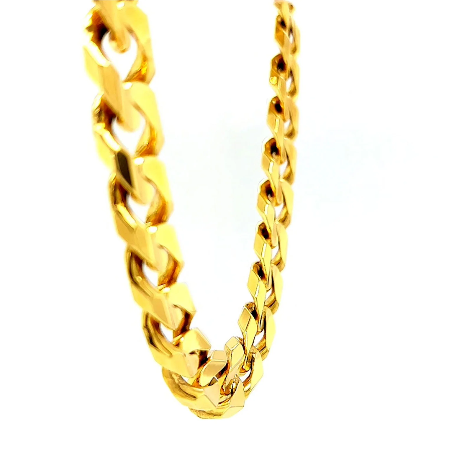 9ct Yellow Gold 55cm Curb Chain - Image 62