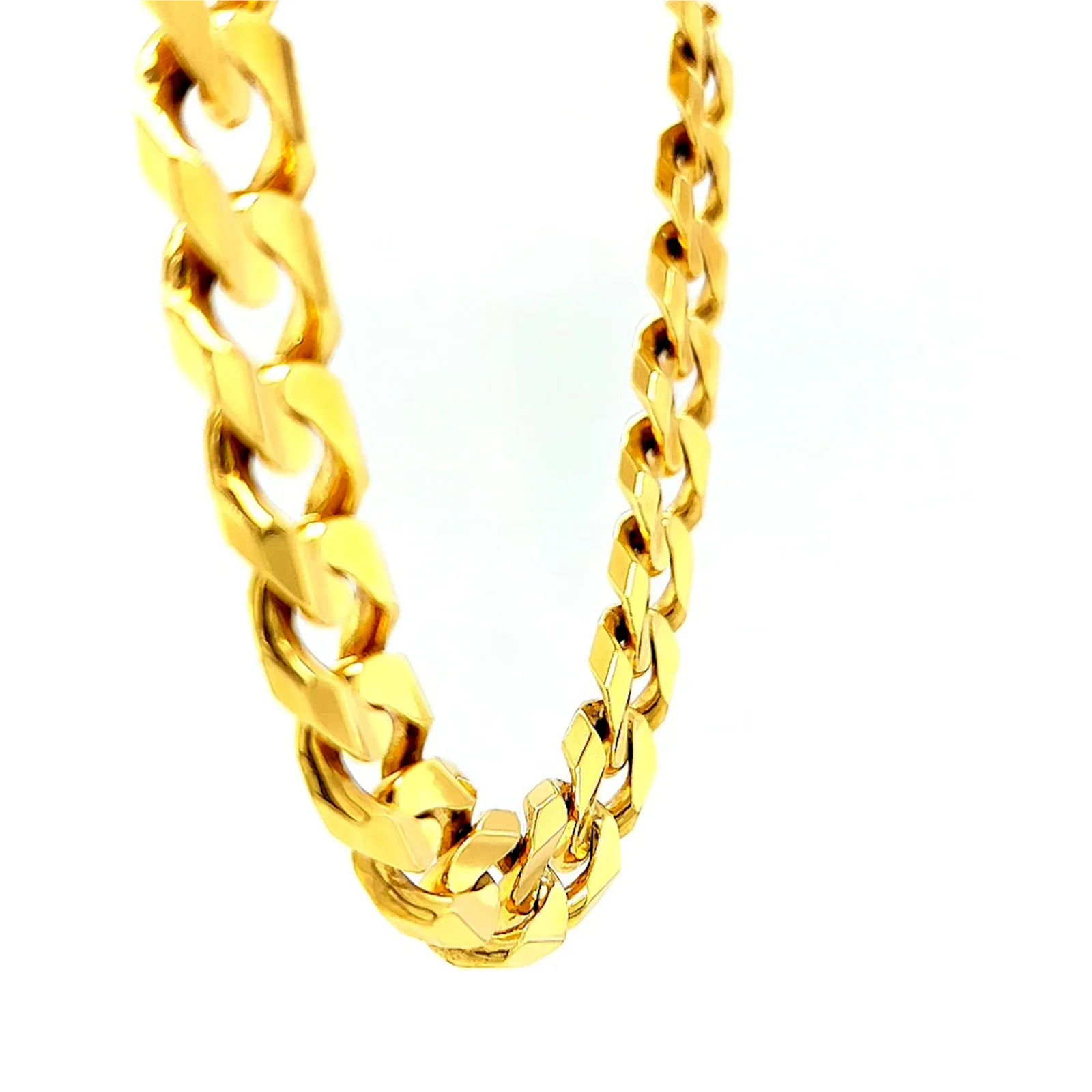 9ct Yellow Gold 55cm Curb Chain - Image 63