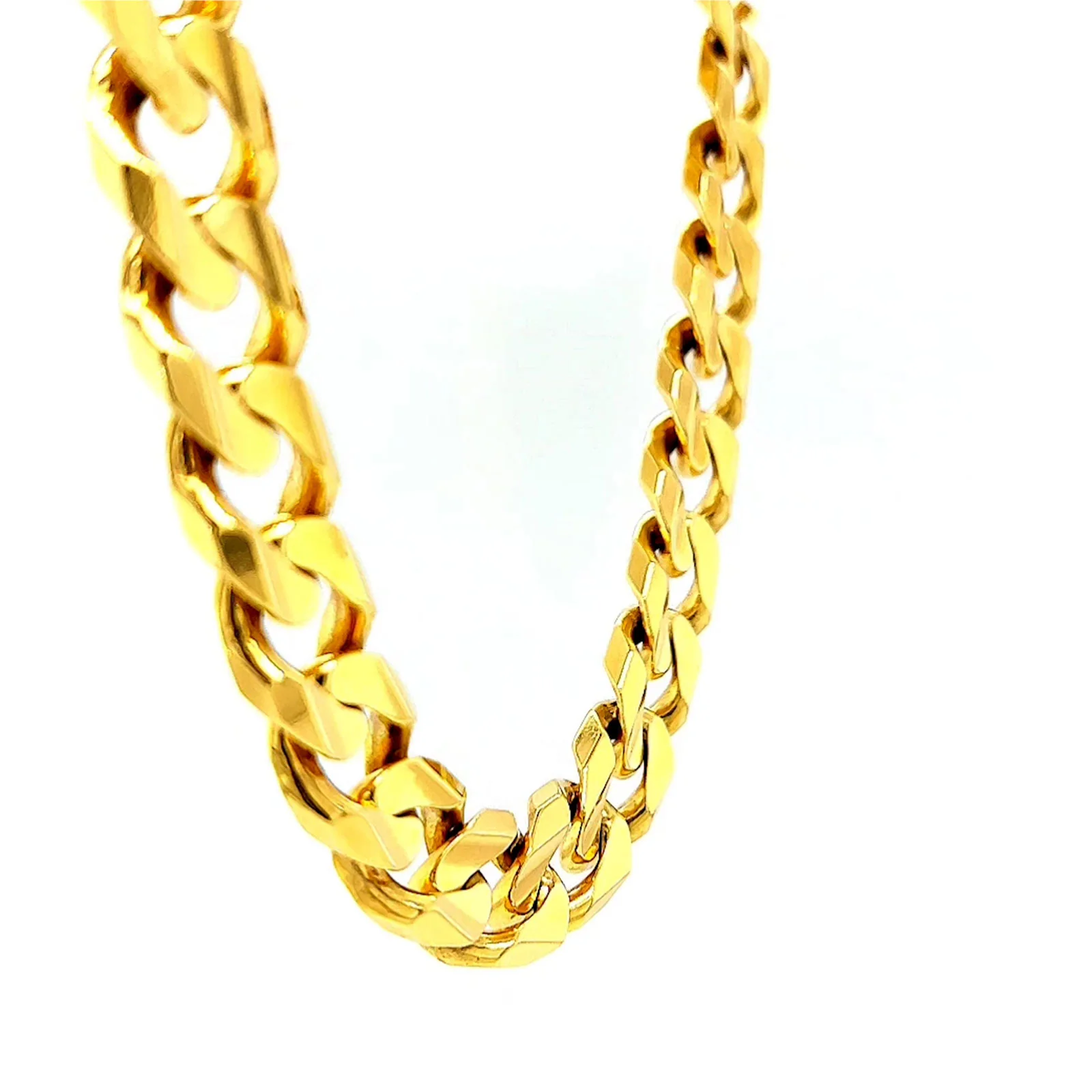 9ct Yellow Gold 55cm Curb Chain - Image 64