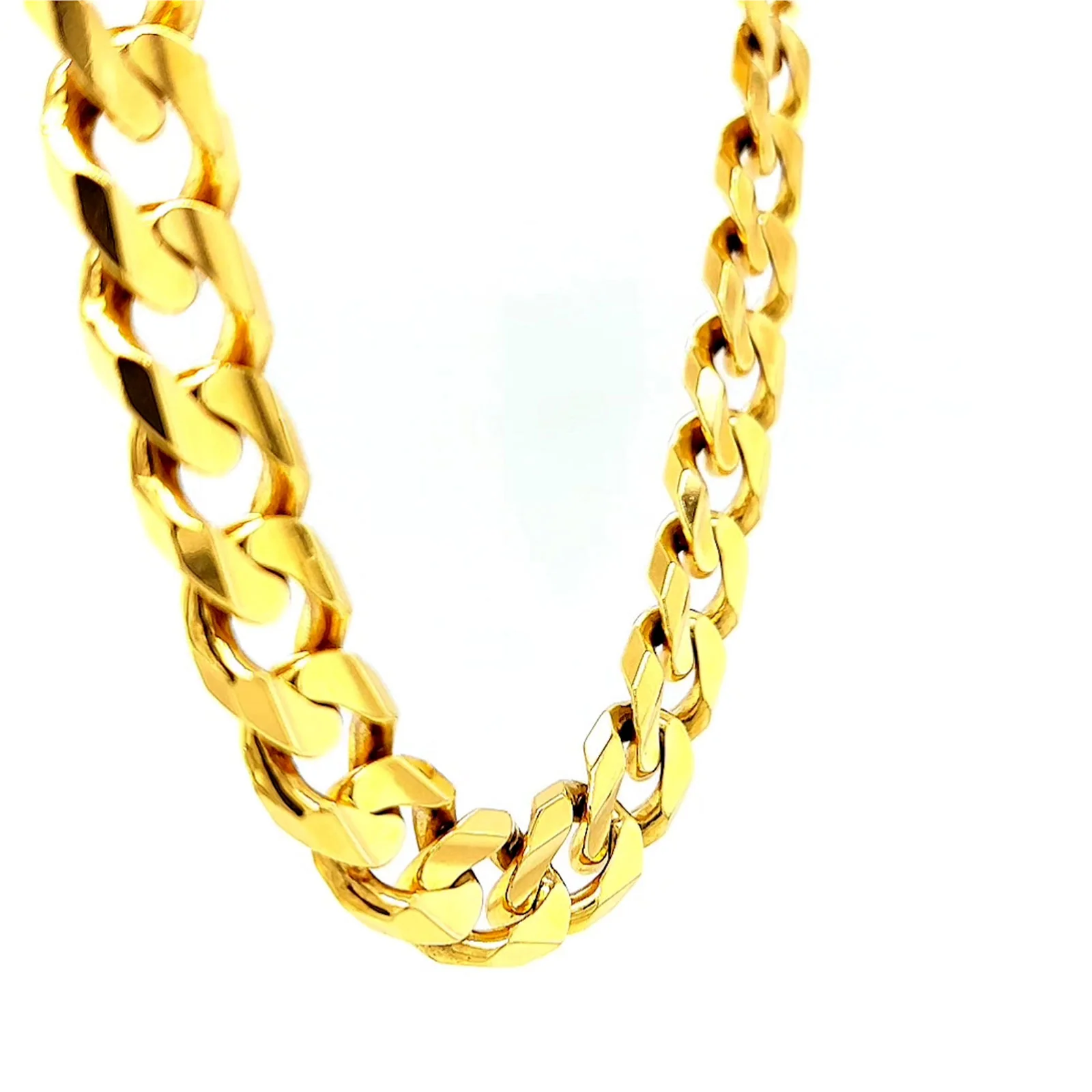 9ct Yellow Gold 55cm Curb Chain - Image 65