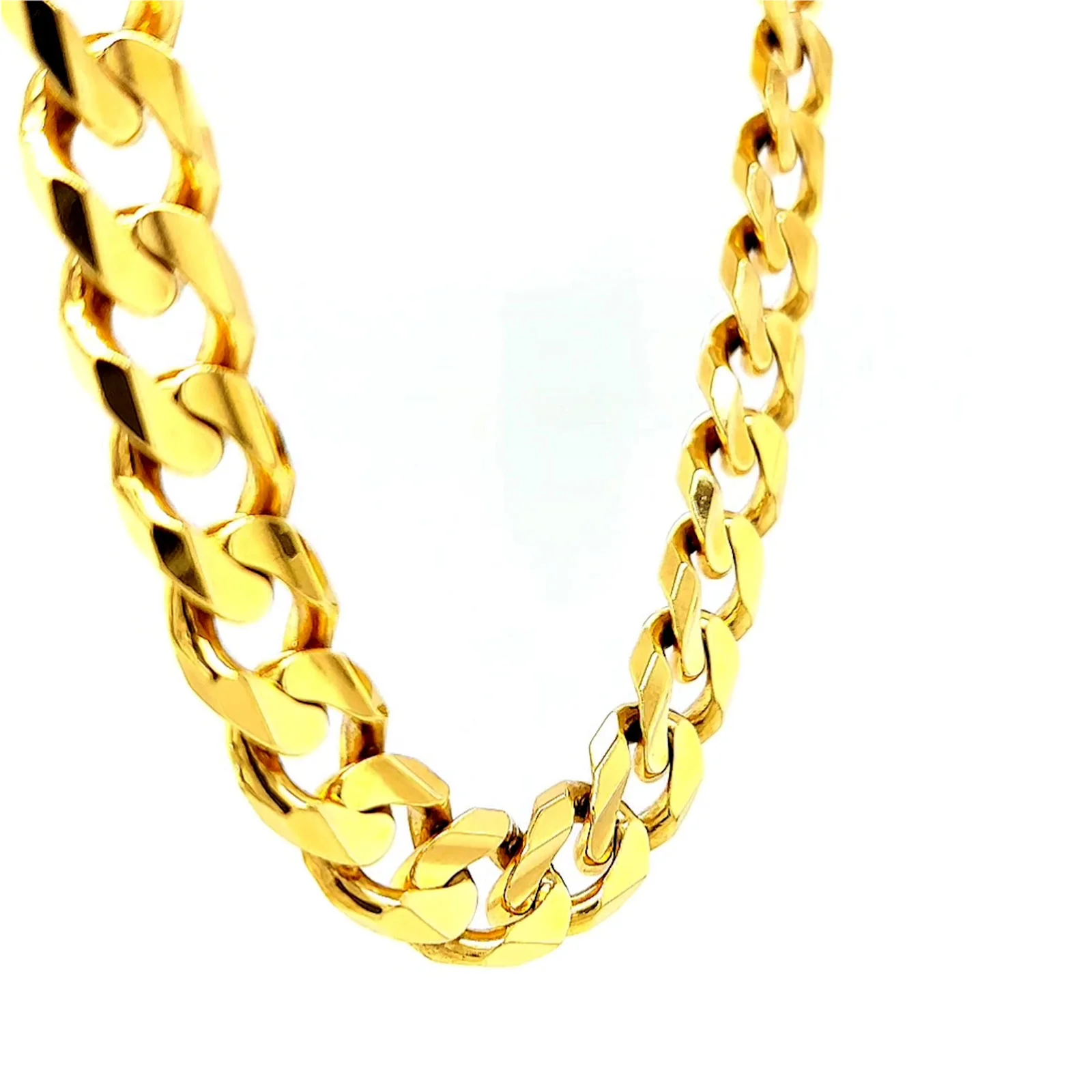 9ct Yellow Gold 55cm Curb Chain - Image 66
