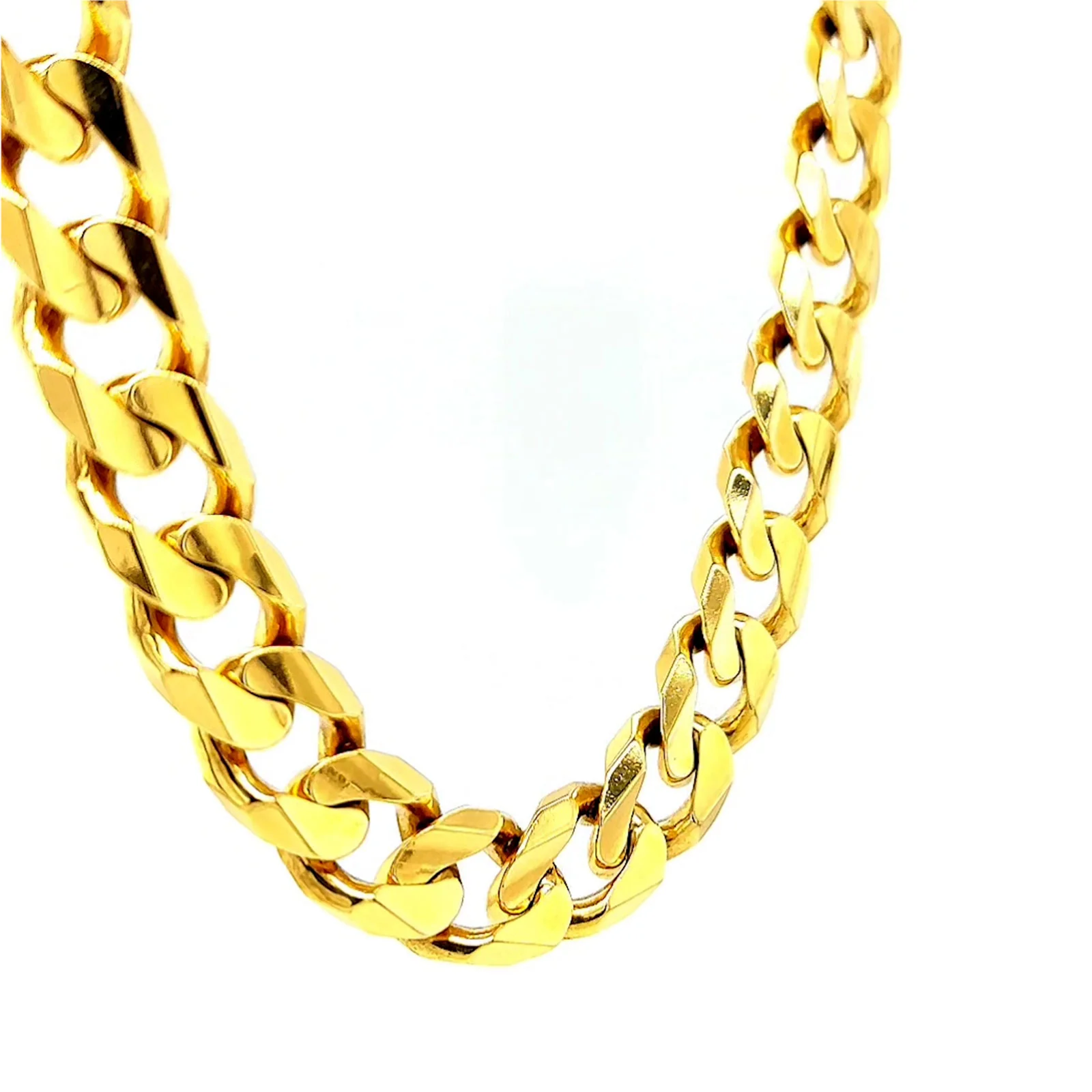 9ct Yellow Gold 55cm Curb Chain - Image 68