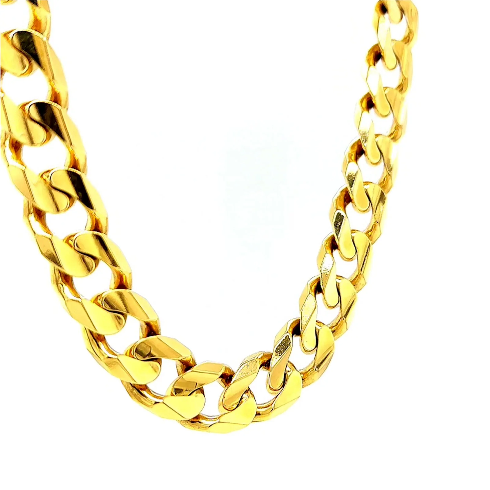 9ct Yellow Gold 55cm Curb Chain - Image 69