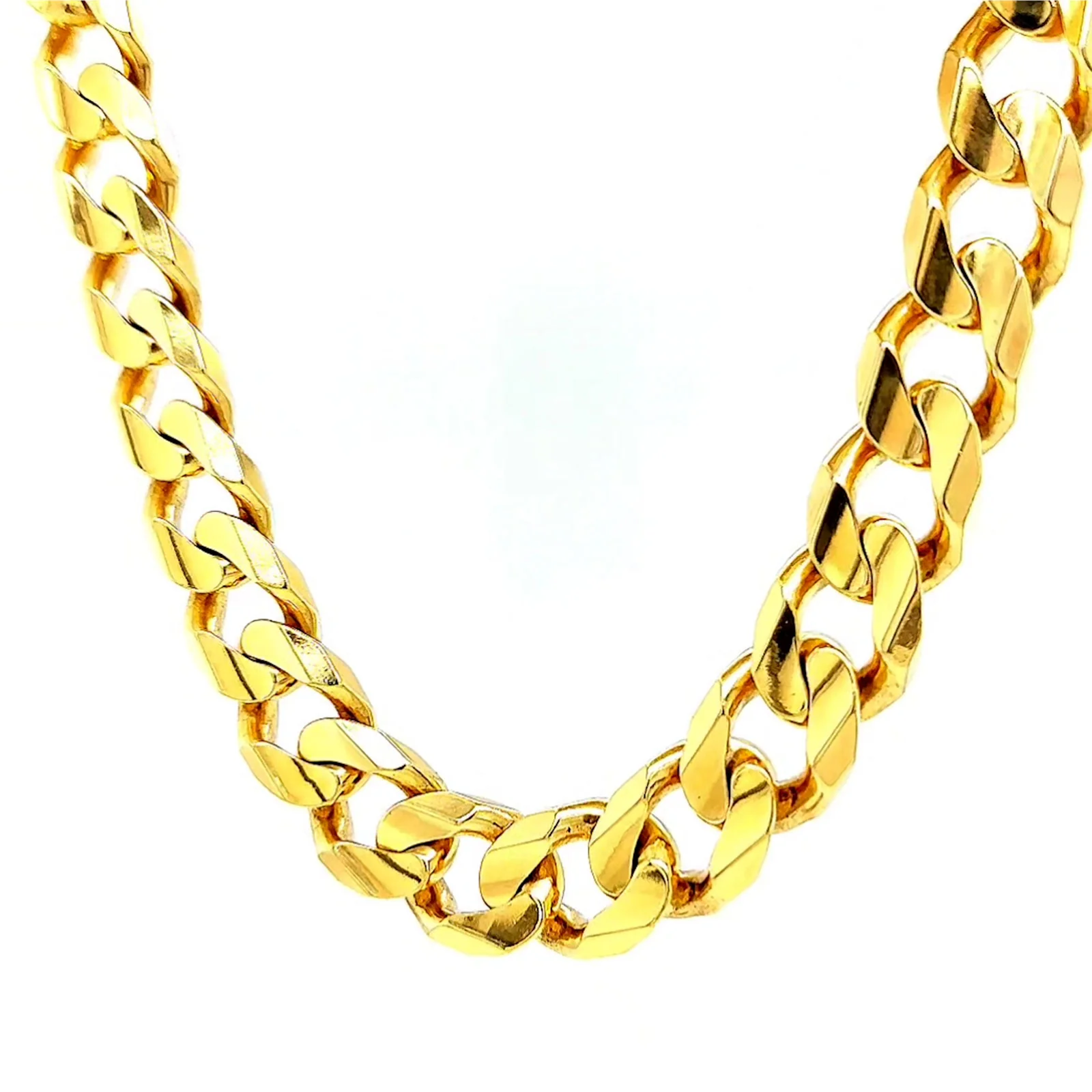 9ct Yellow Gold 55cm Curb Chain - Image 7