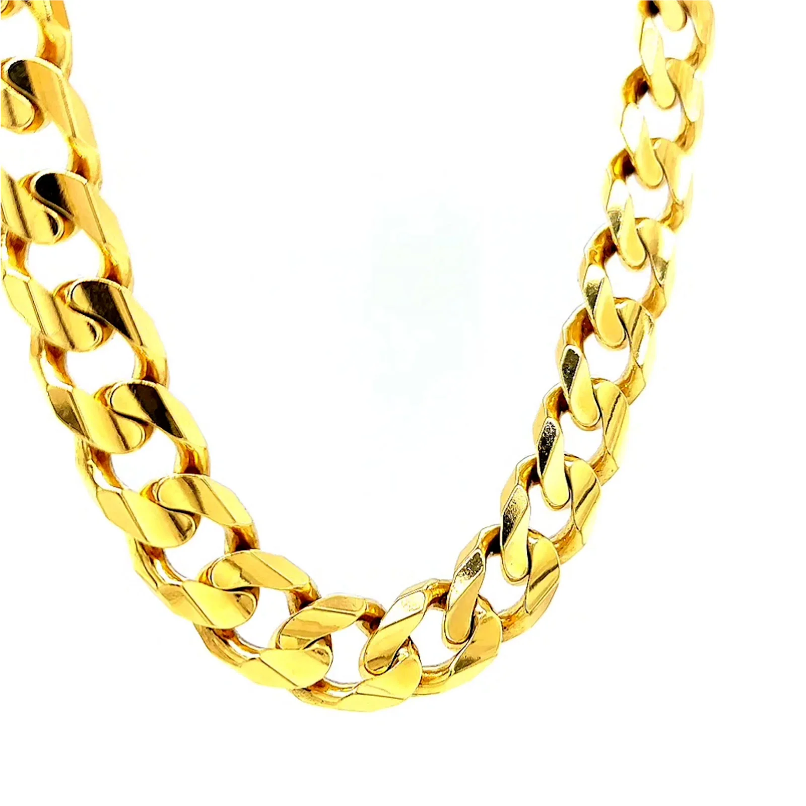 9ct Yellow Gold 55cm Curb Chain - Image 70