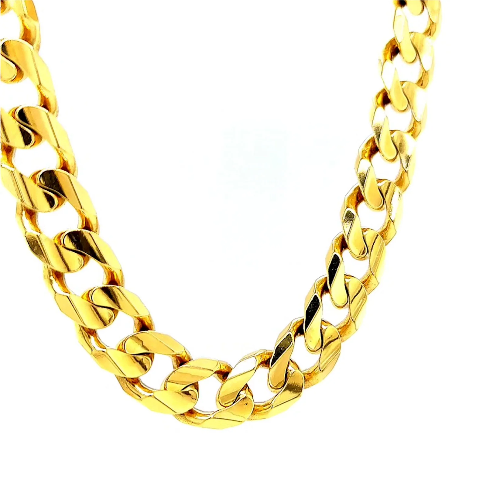 9ct Yellow Gold 55cm Curb Chain - Image 71