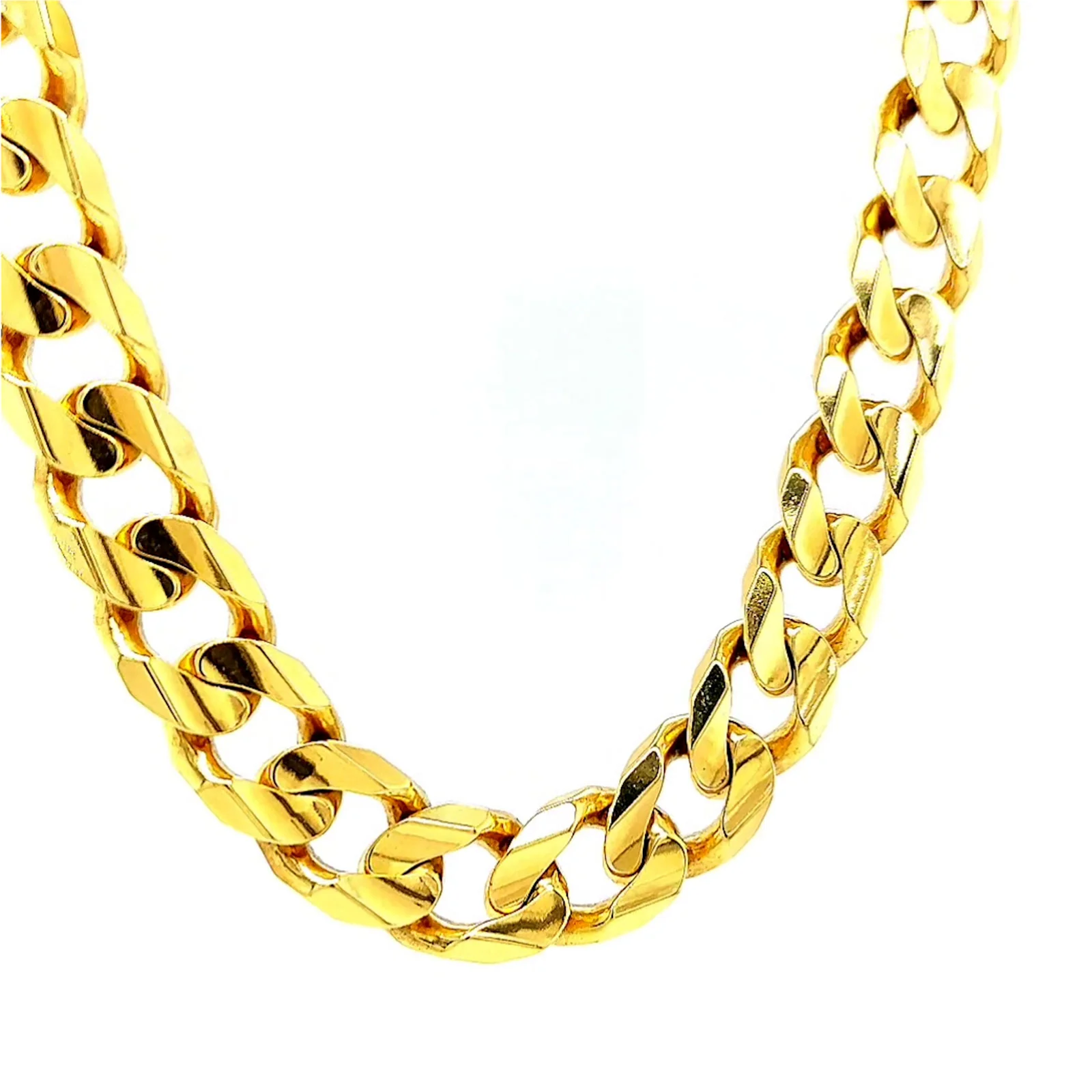 9ct Yellow Gold 55cm Curb Chain - Image 72
