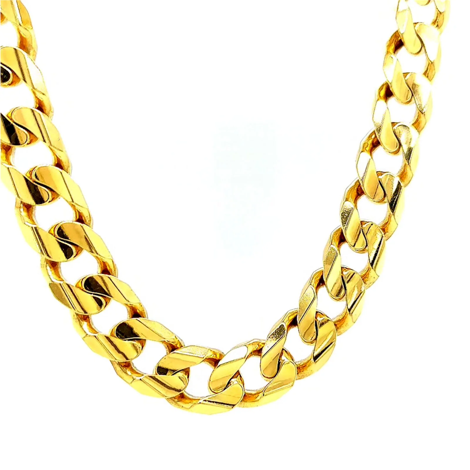 9ct Yellow Gold 55cm Curb Chain - Image 73