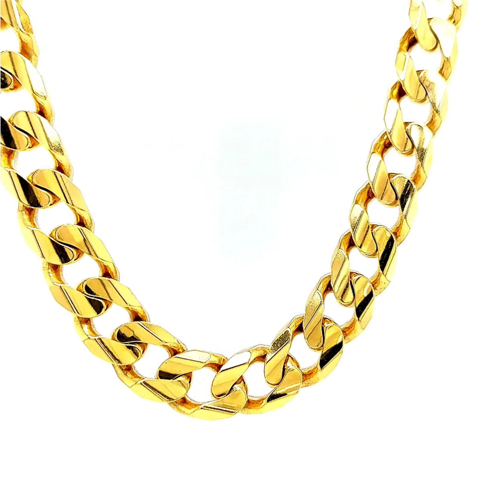 9ct Yellow Gold 55cm Curb Chain - Image 74