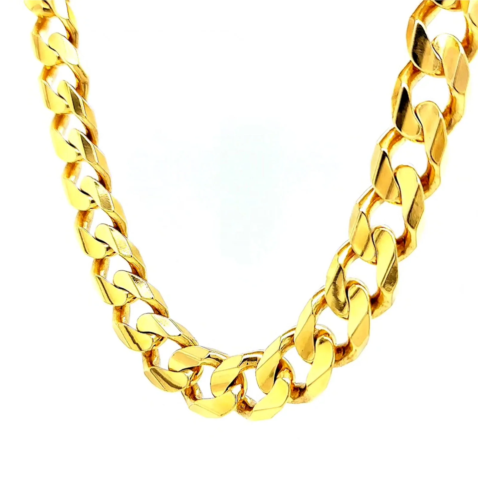 9ct Yellow Gold 55cm Curb Chain - Image 8