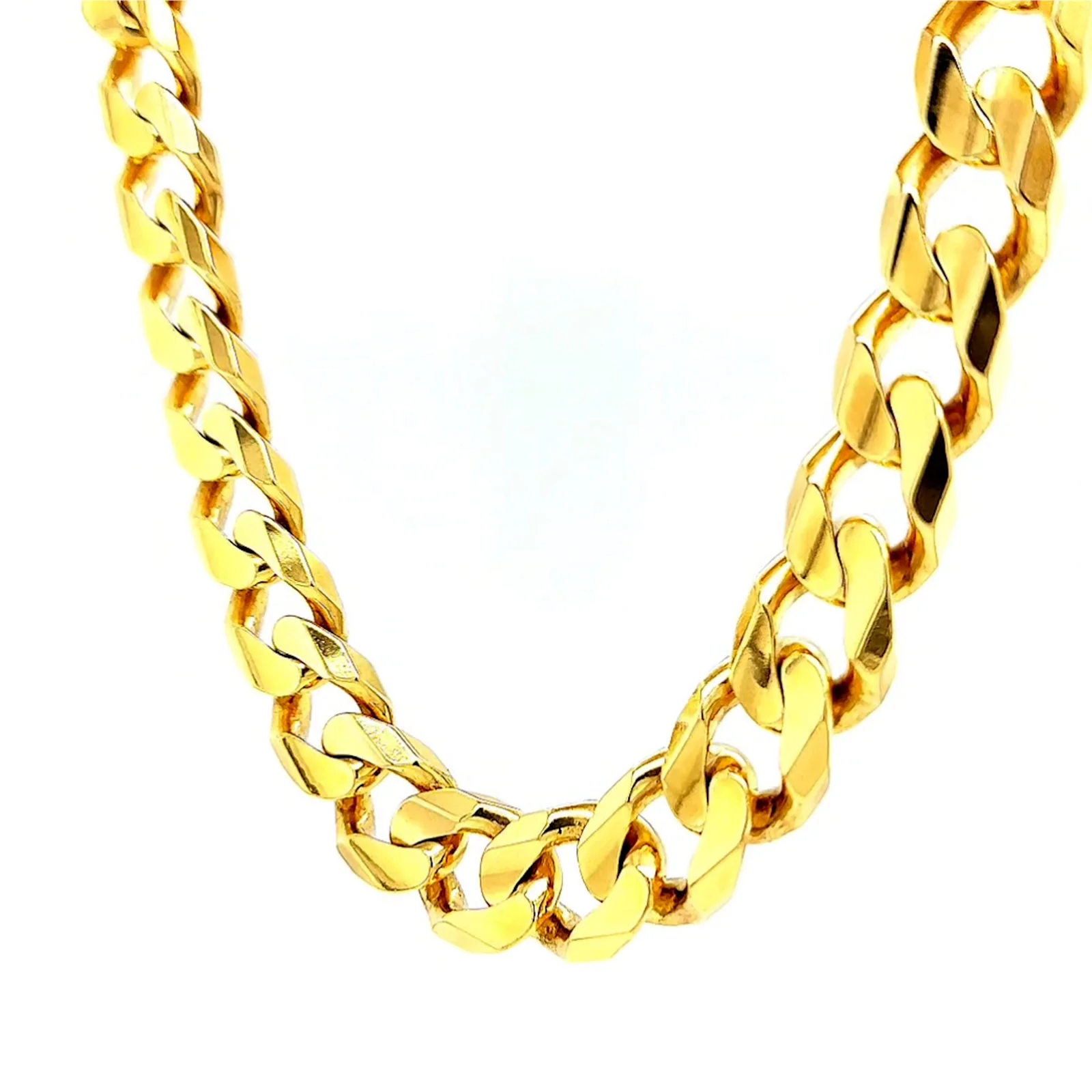 9ct Yellow Gold 55cm Curb Chain - Image 9