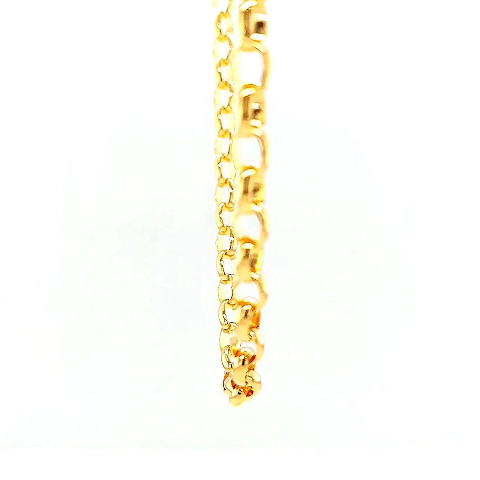 9ct Yellow Gold 55cm Oval Belcher Chain - Image 20