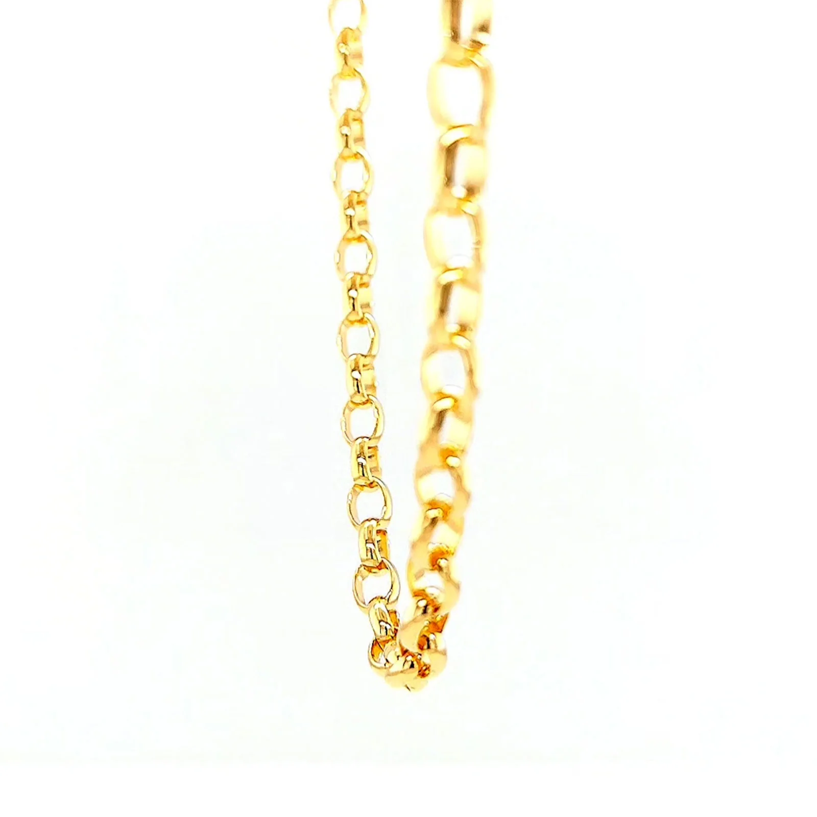 9ct Yellow Gold 55cm Oval Belcher Chain - Image 56