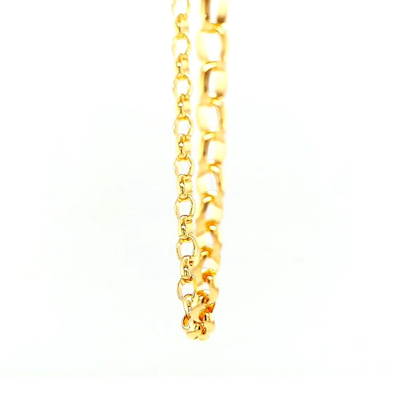9ct Yellow Gold 55cm Oval Belcher Chain - Image 57