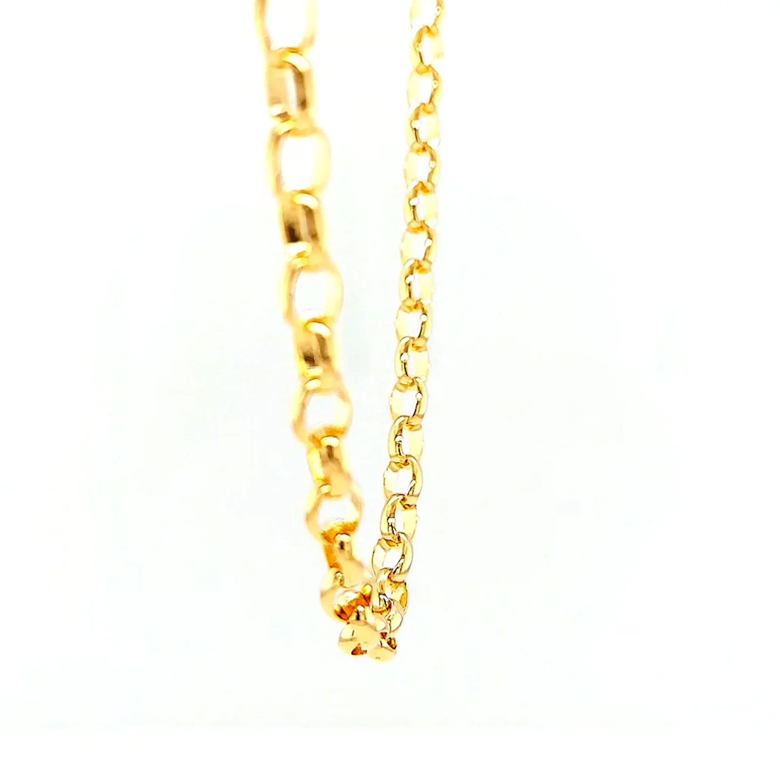 9ct Yellow Gold 55cm Oval Belcher Chain - Image 60