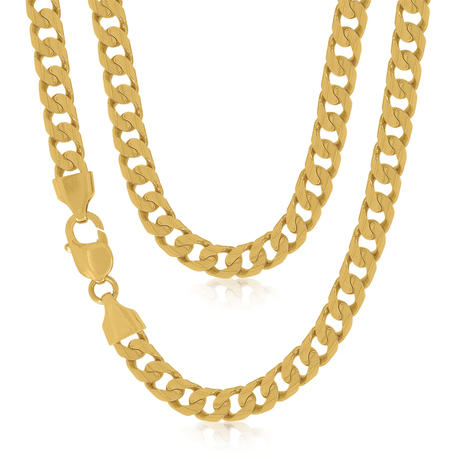 9ct Yellow Gold 55cm Curb Chain