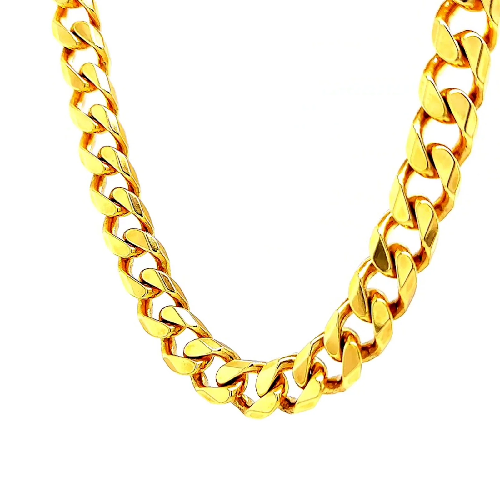 9ct Yellow Gold 55cm Curb Chain - Image 10