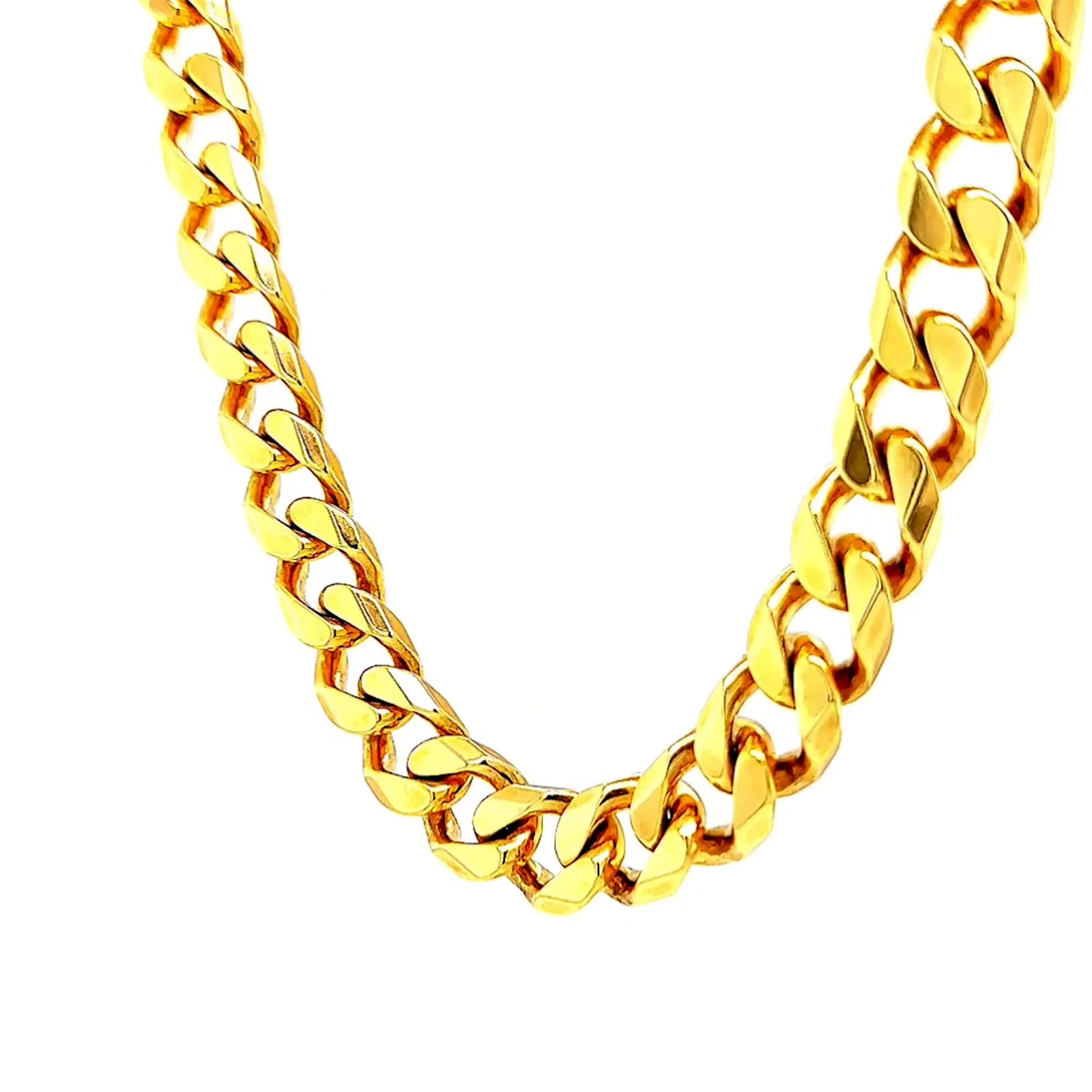9ct Yellow Gold 55cm Curb Chain - Image 11