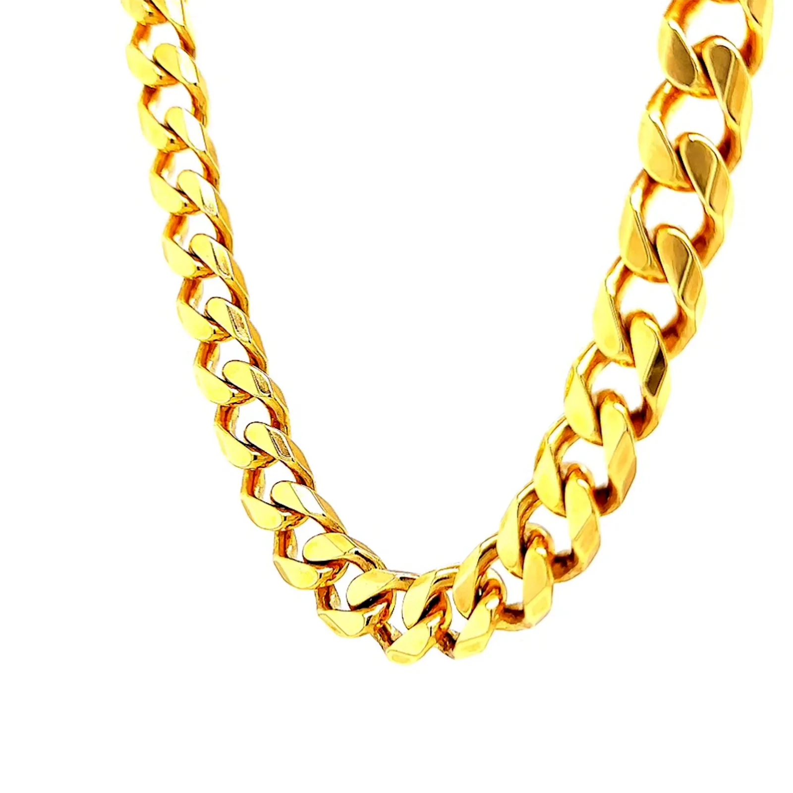 9ct Yellow Gold 55cm Curb Chain - Image 12