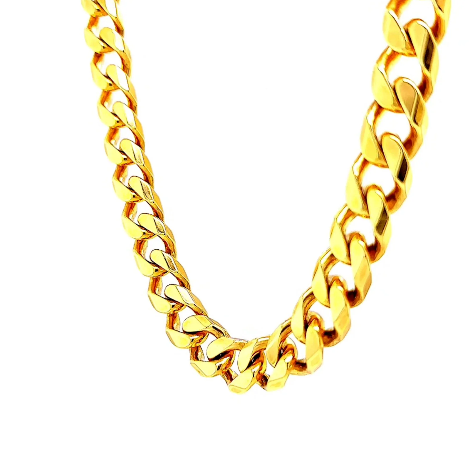 9ct Yellow Gold 55cm Curb Chain - Image 13