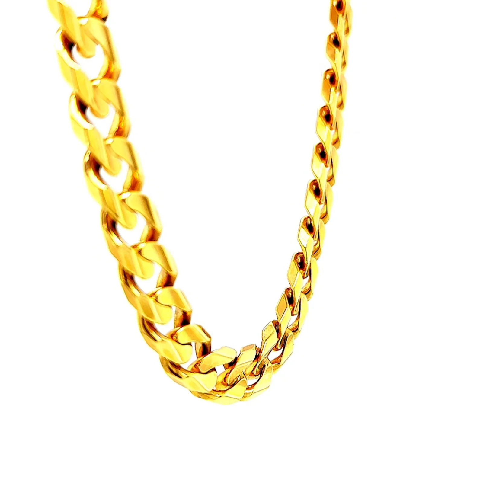9ct Yellow Gold 55cm Curb Chain - Image 30