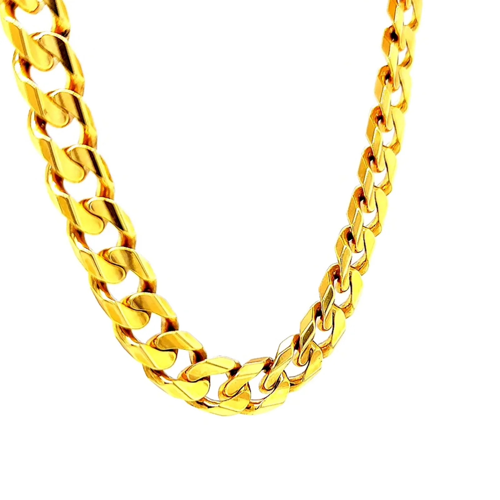 9ct Yellow Gold 55cm Curb Chain - Image 34