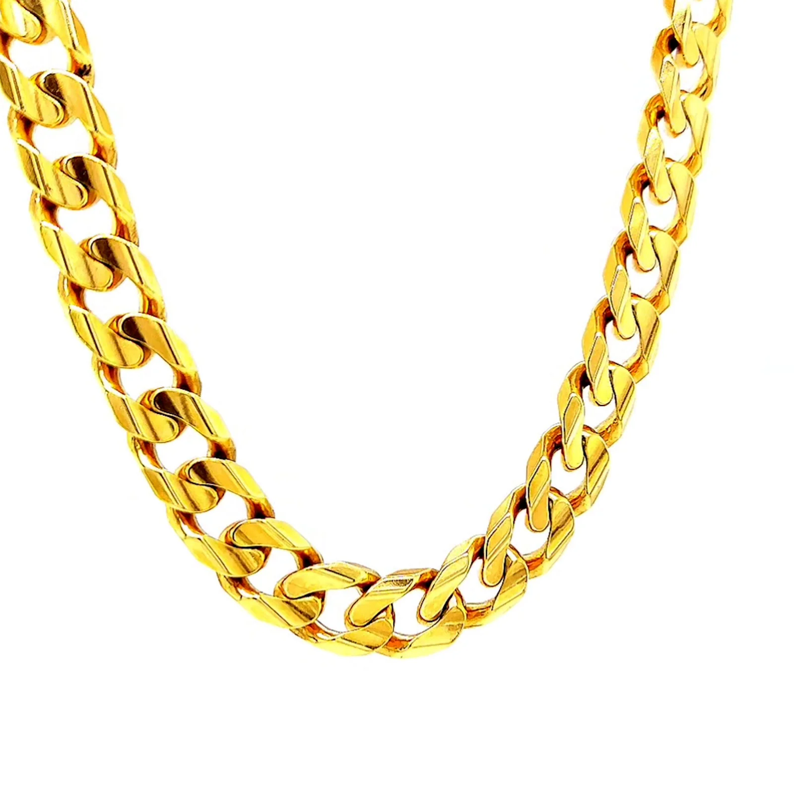 9ct Yellow Gold 55cm Curb Chain - Image 37