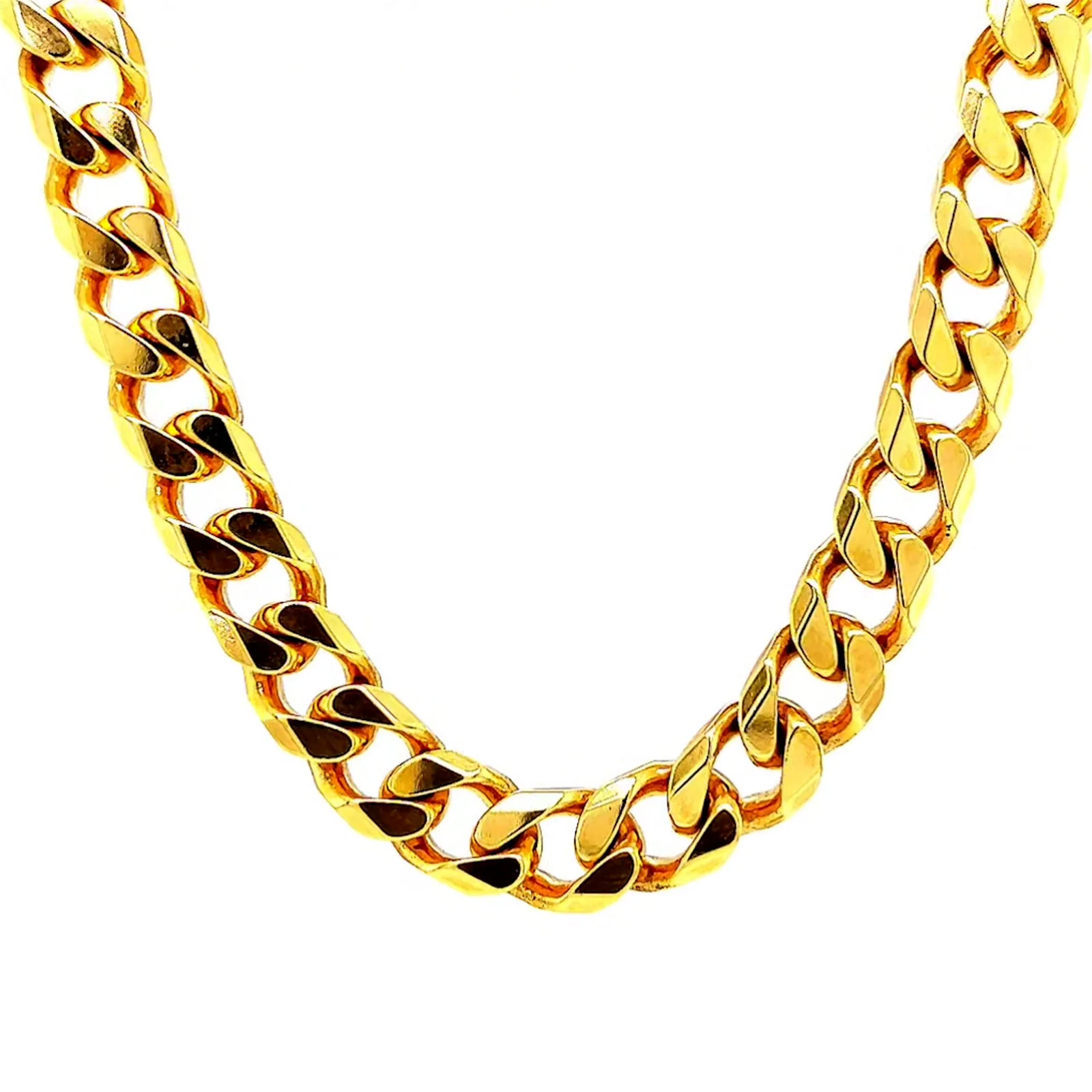 9ct Yellow Gold 55cm Curb Chain - Image 4