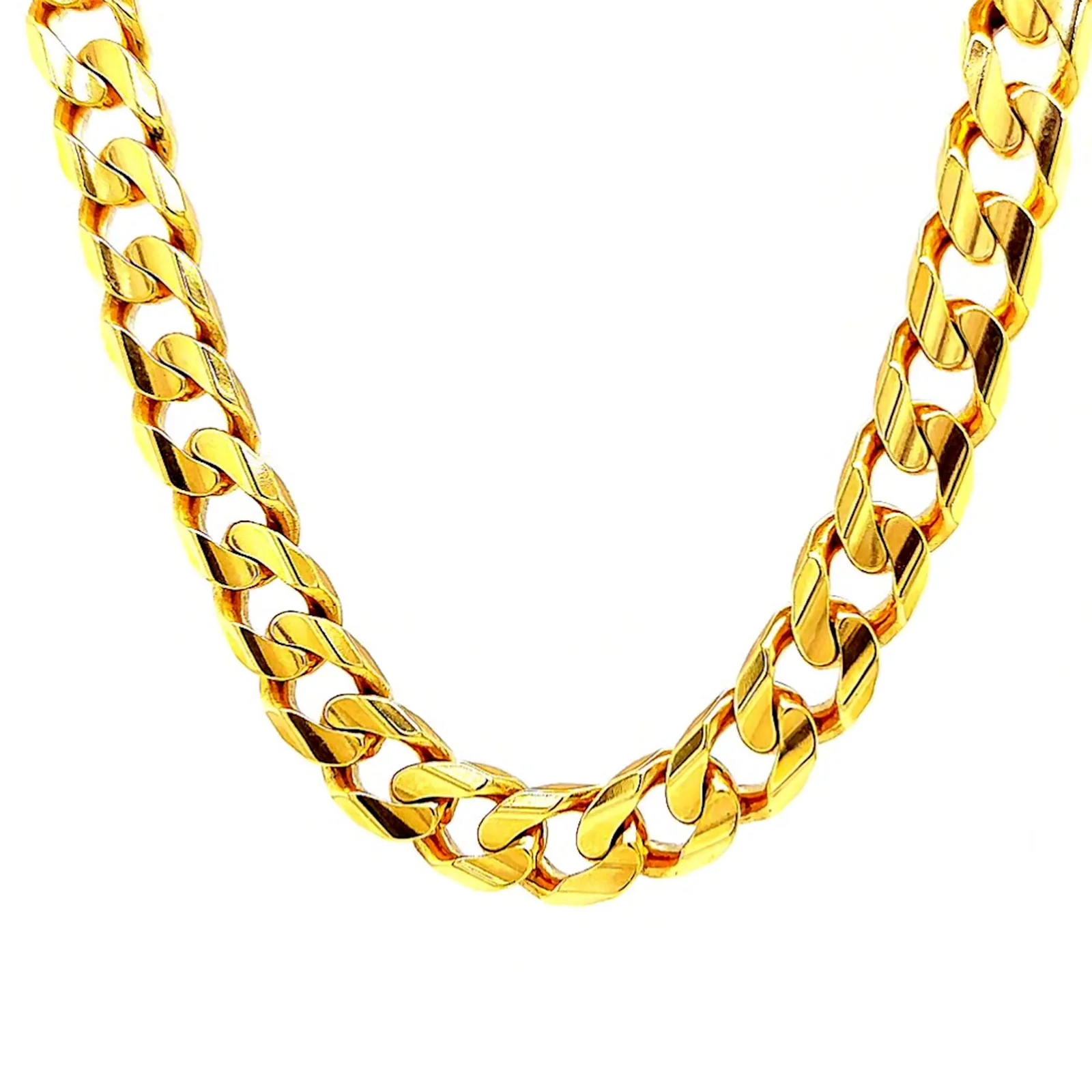 9ct Yellow Gold 55cm Curb Chain - Image 43