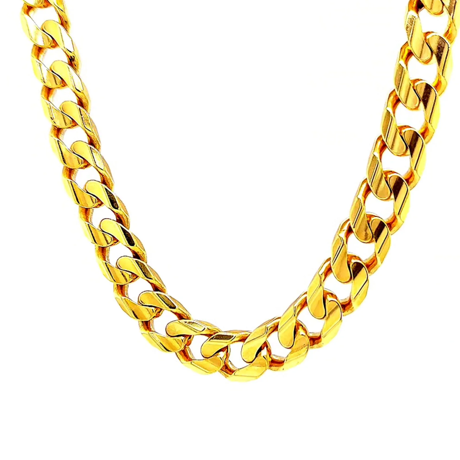 9ct Yellow Gold 55cm Curb Chain - Image 44