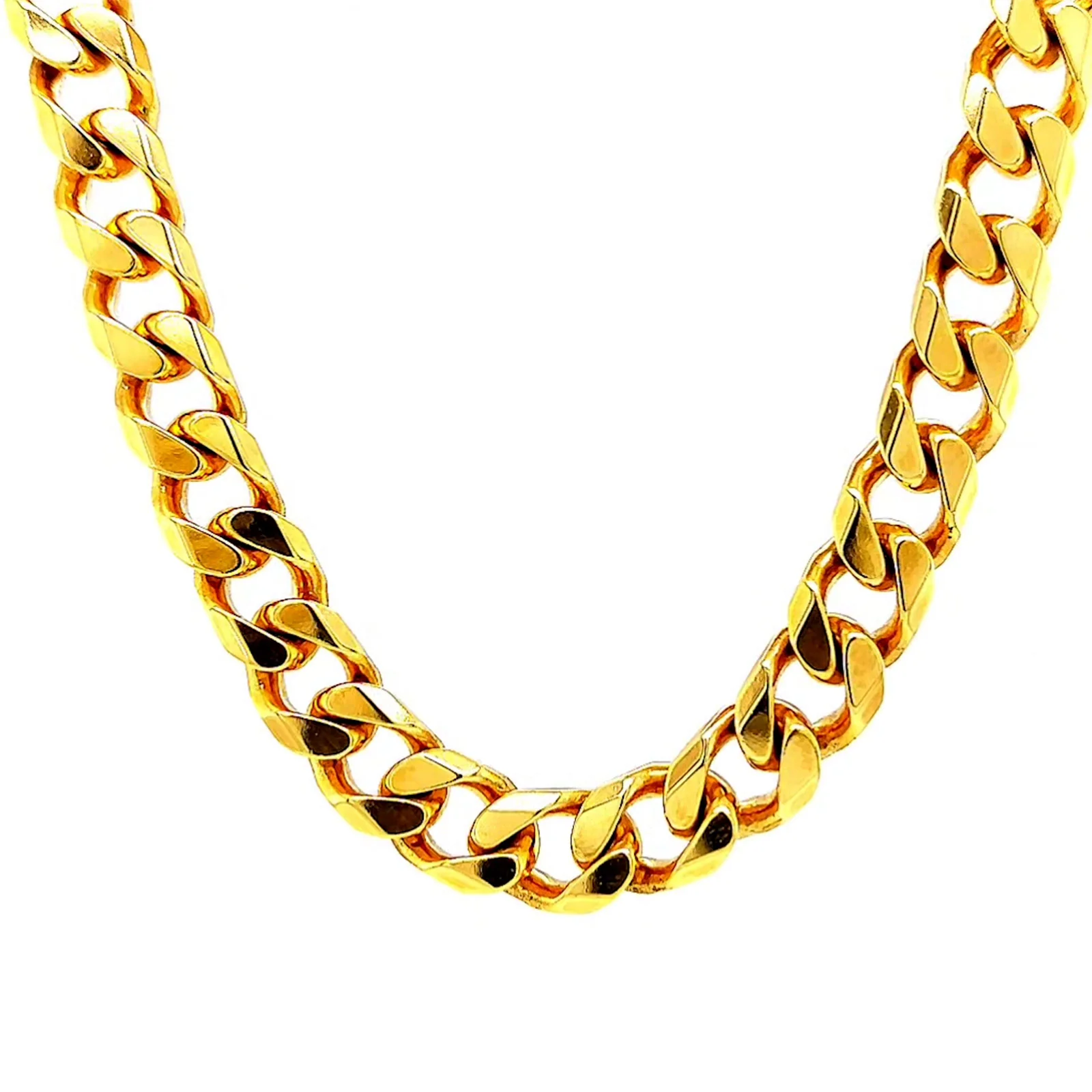 9ct Yellow Gold 55cm Curb Chain - Image 5