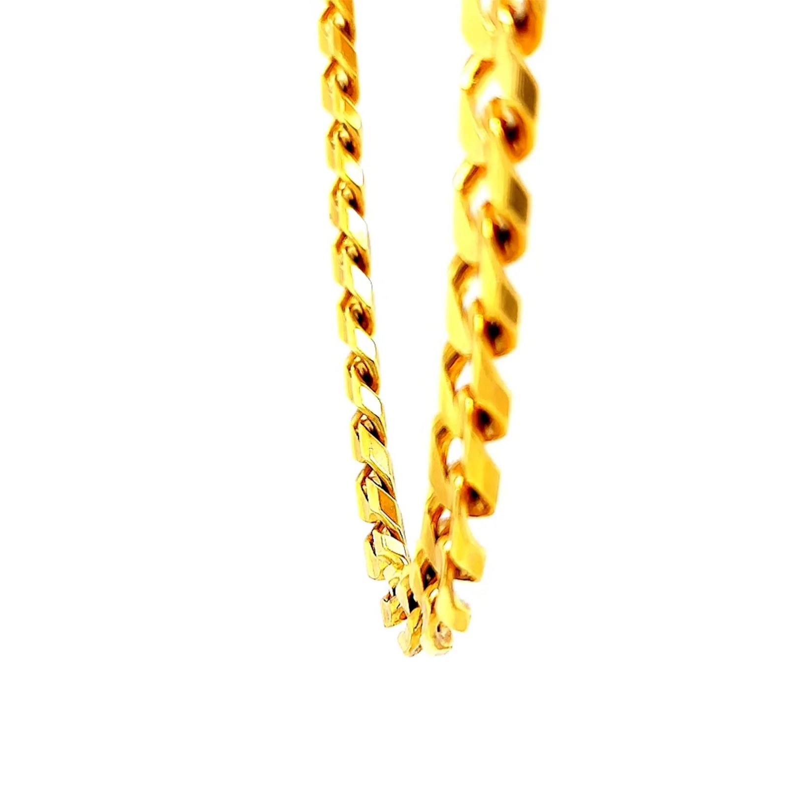 9ct Yellow Gold 55cm Curb Chain - Image 57