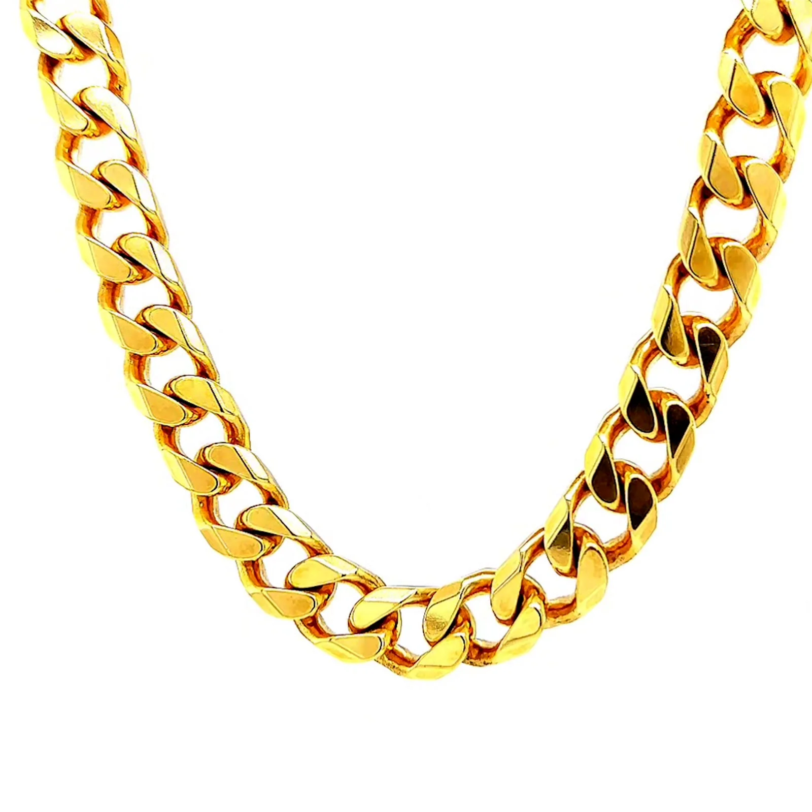 9ct Yellow Gold 55cm Curb Chain - Image 6