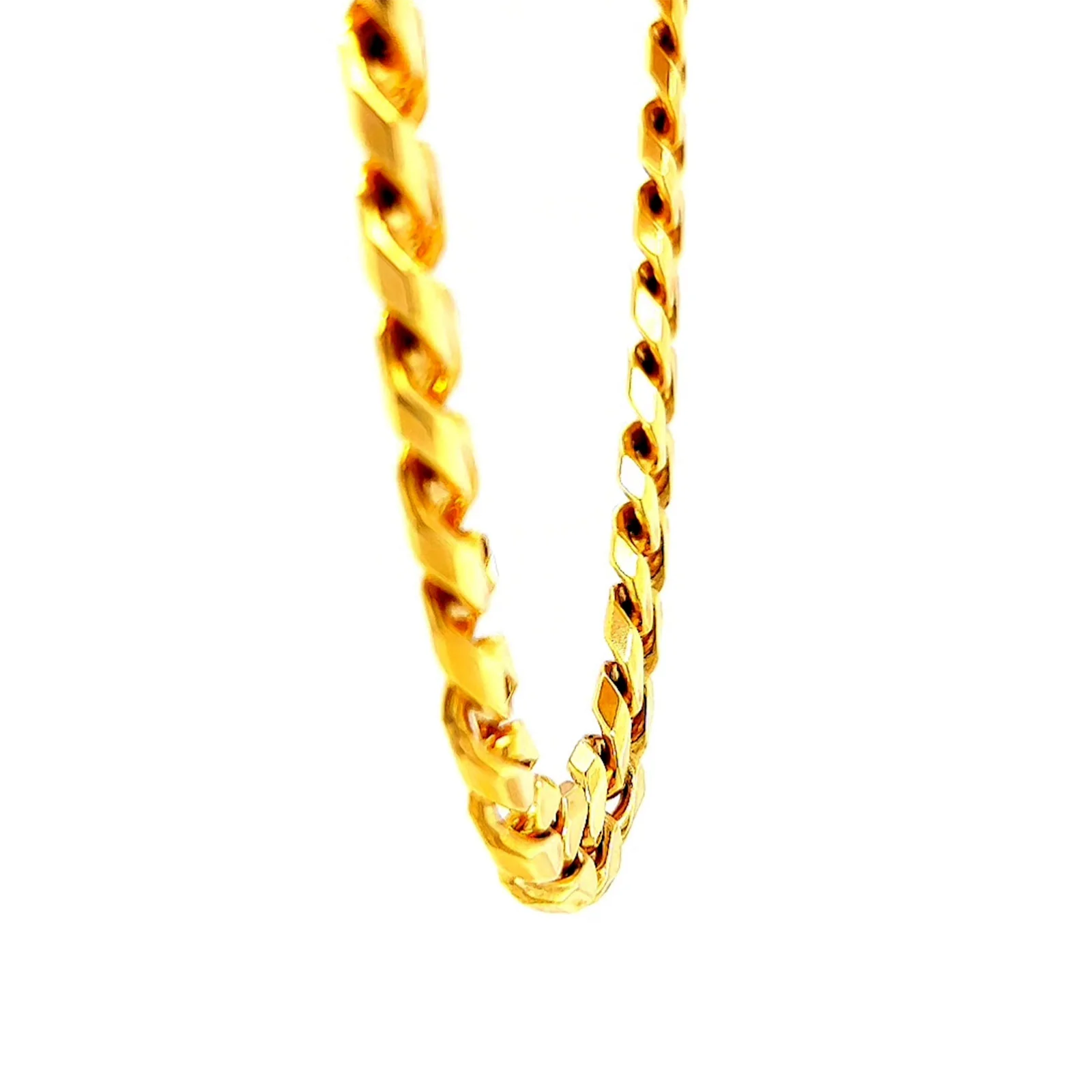 9ct Yellow Gold 55cm Curb Chain - Image 63
