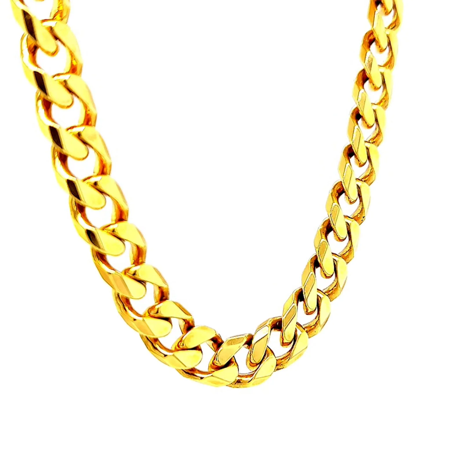 9ct Yellow Gold 55cm Curb Chain - Image 71