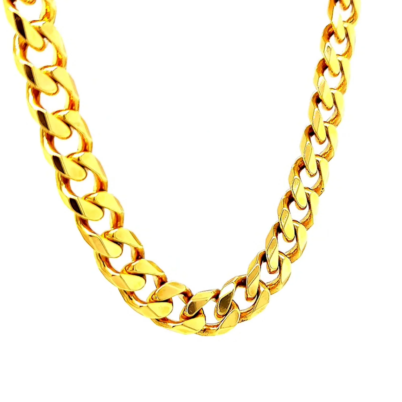 9ct Yellow Gold 55cm Curb Chain - Image 72