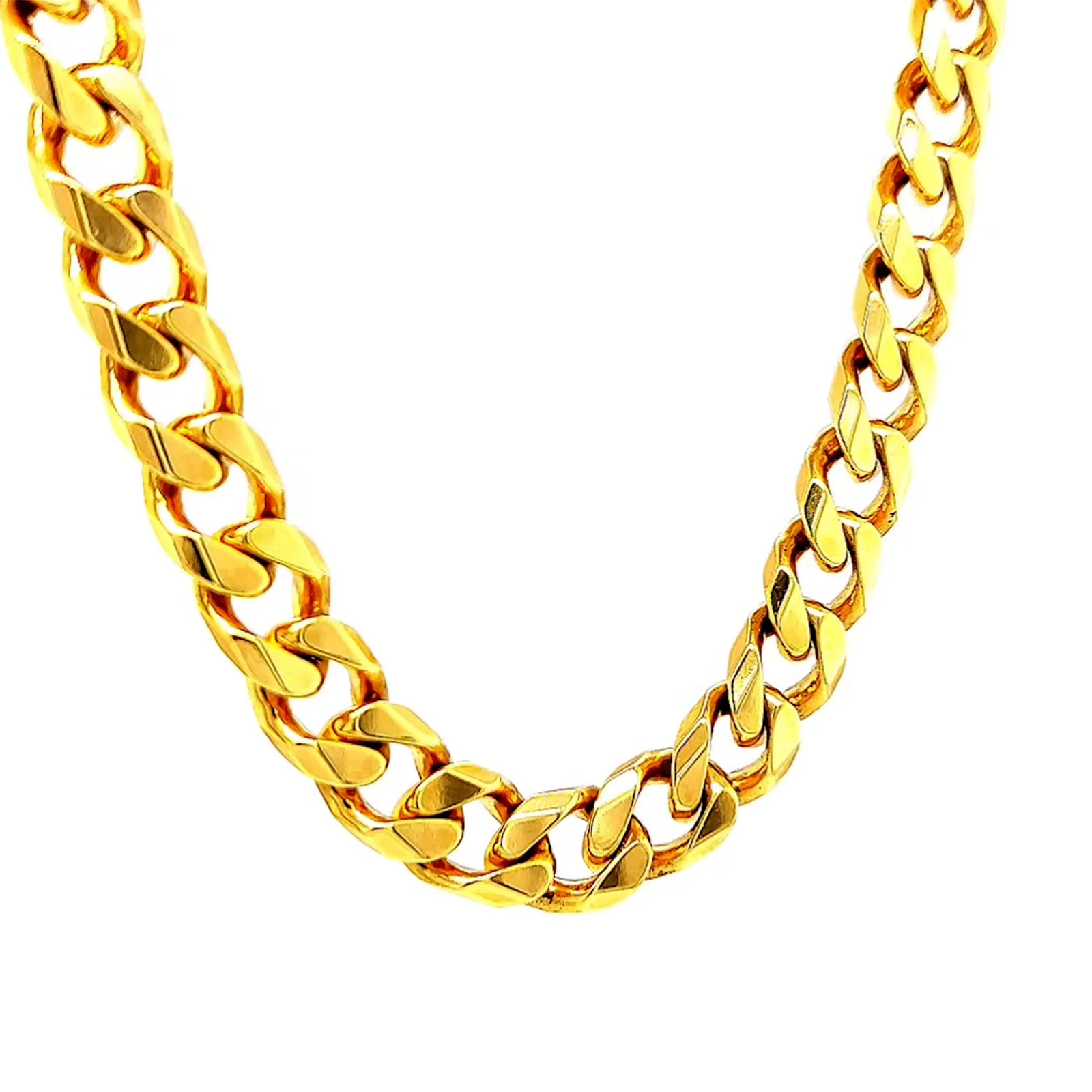 9ct Yellow Gold 55cm Curb Chain - Image 73