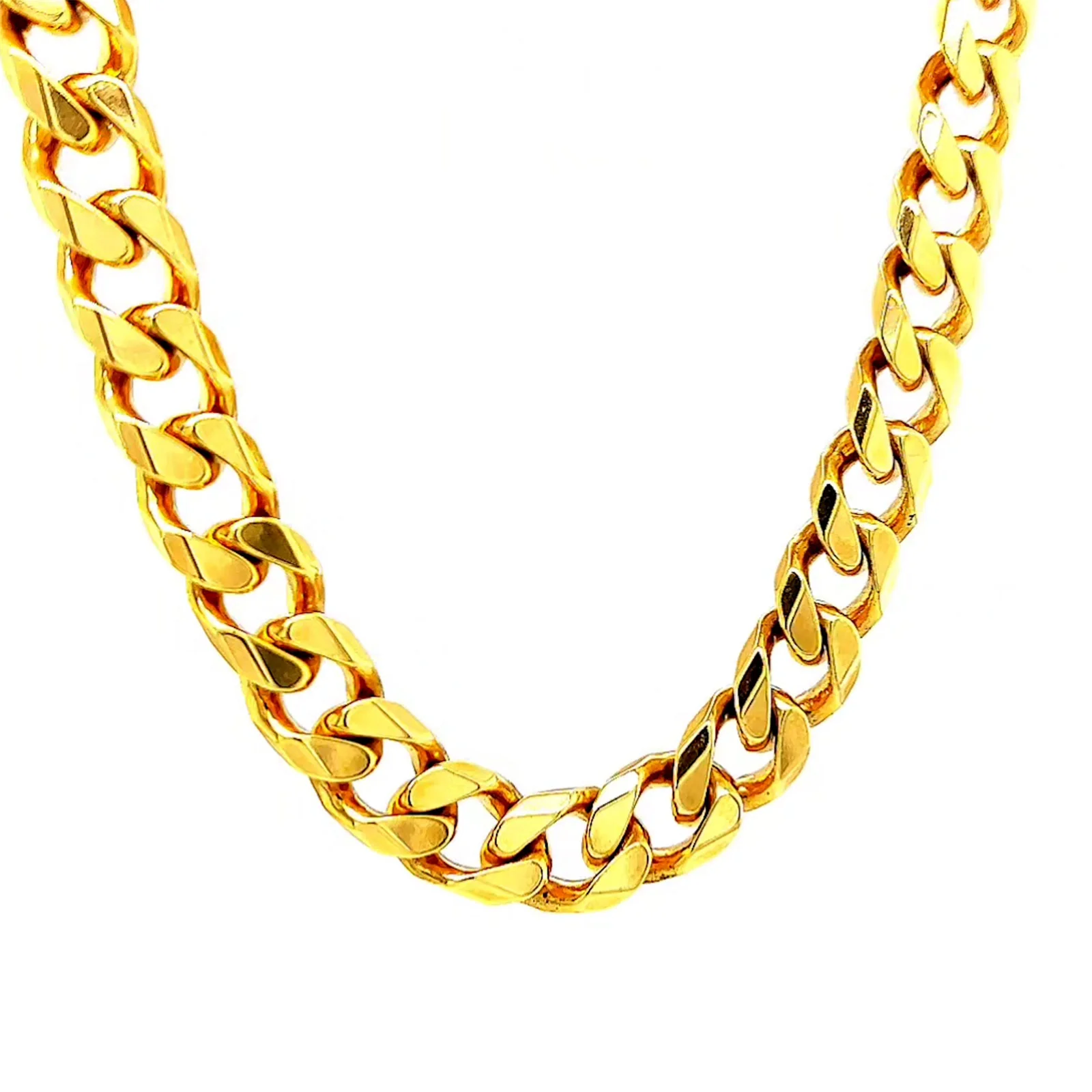 9ct Yellow Gold 55cm Curb Chain - Image 74
