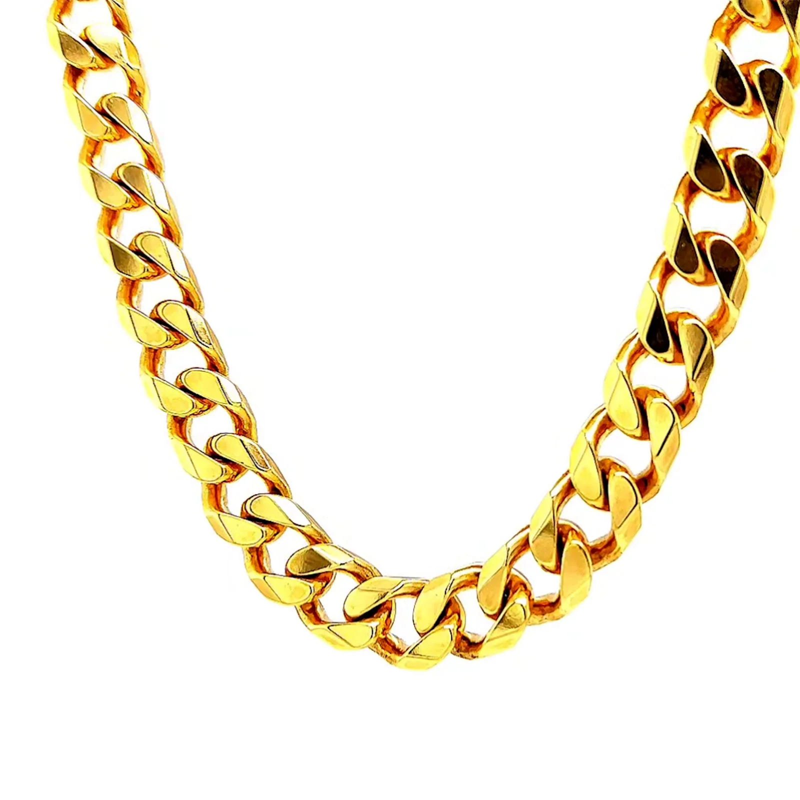9ct Yellow Gold 55cm Curb Chain - Image 8