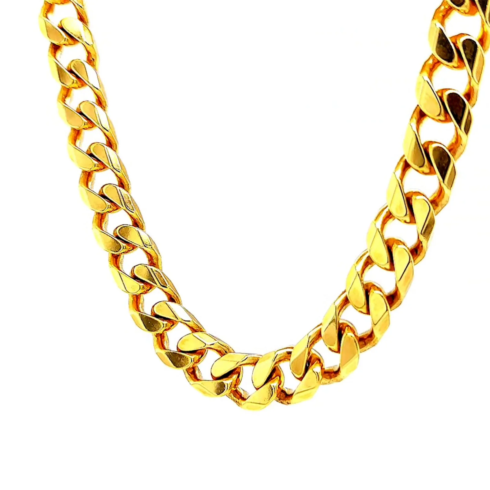 9ct Yellow Gold 55cm Curb Chain - Image 9