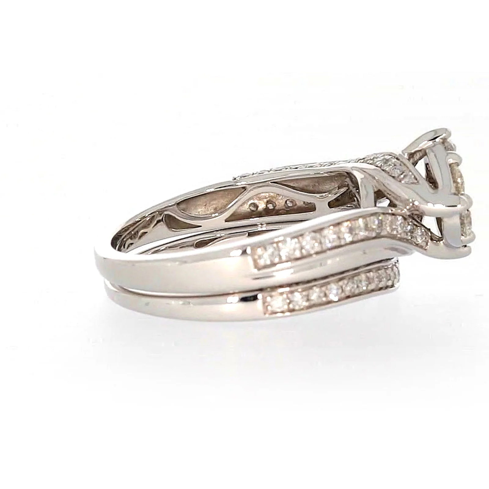 9ct White Gold Round Brilliant Cut with 1 CARAT tw of Diamonds Ring - Image 55