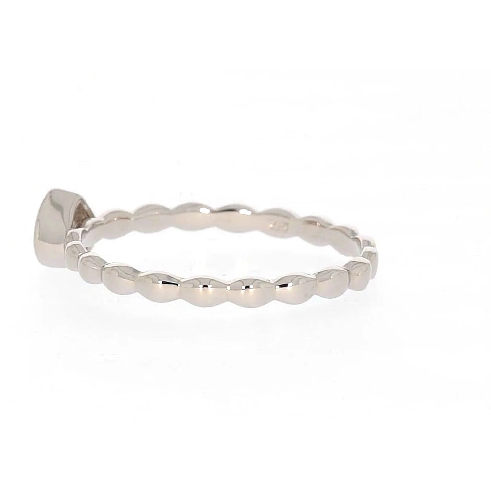 Sterling Silver Cubic Zirconia and Heart Stacker Ring - Image 24