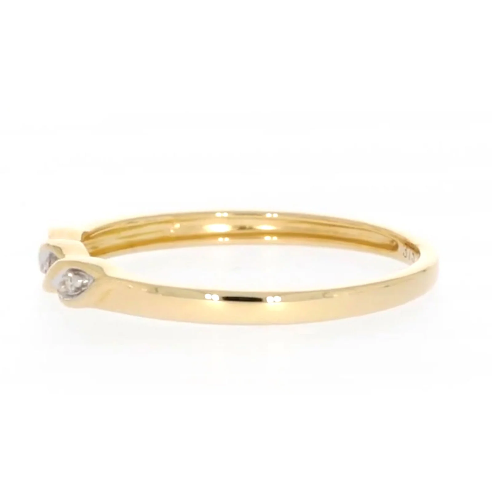9ct Yellow Gold & Diamond Set Twist Ring - Image 18