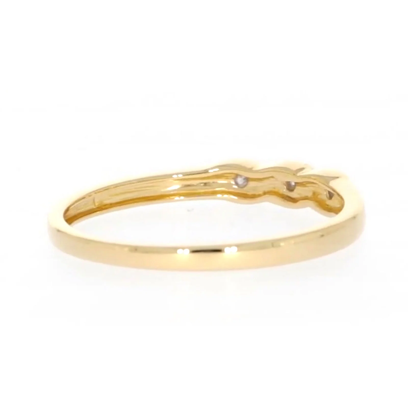 9ct Yellow Gold & Diamond Set Twist Ring - Image 46