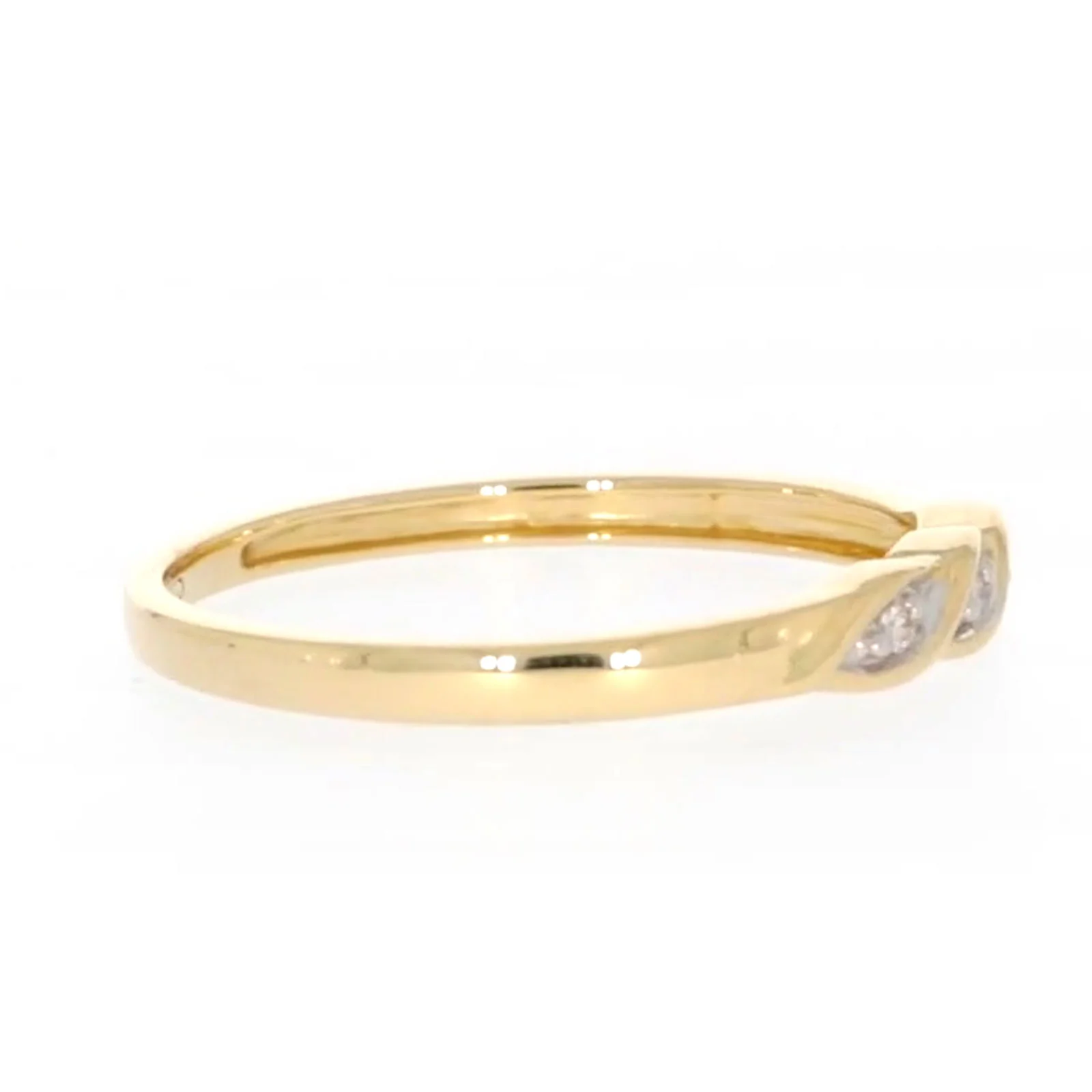 9ct Yellow Gold & Diamond Set Twist Ring - Image 61