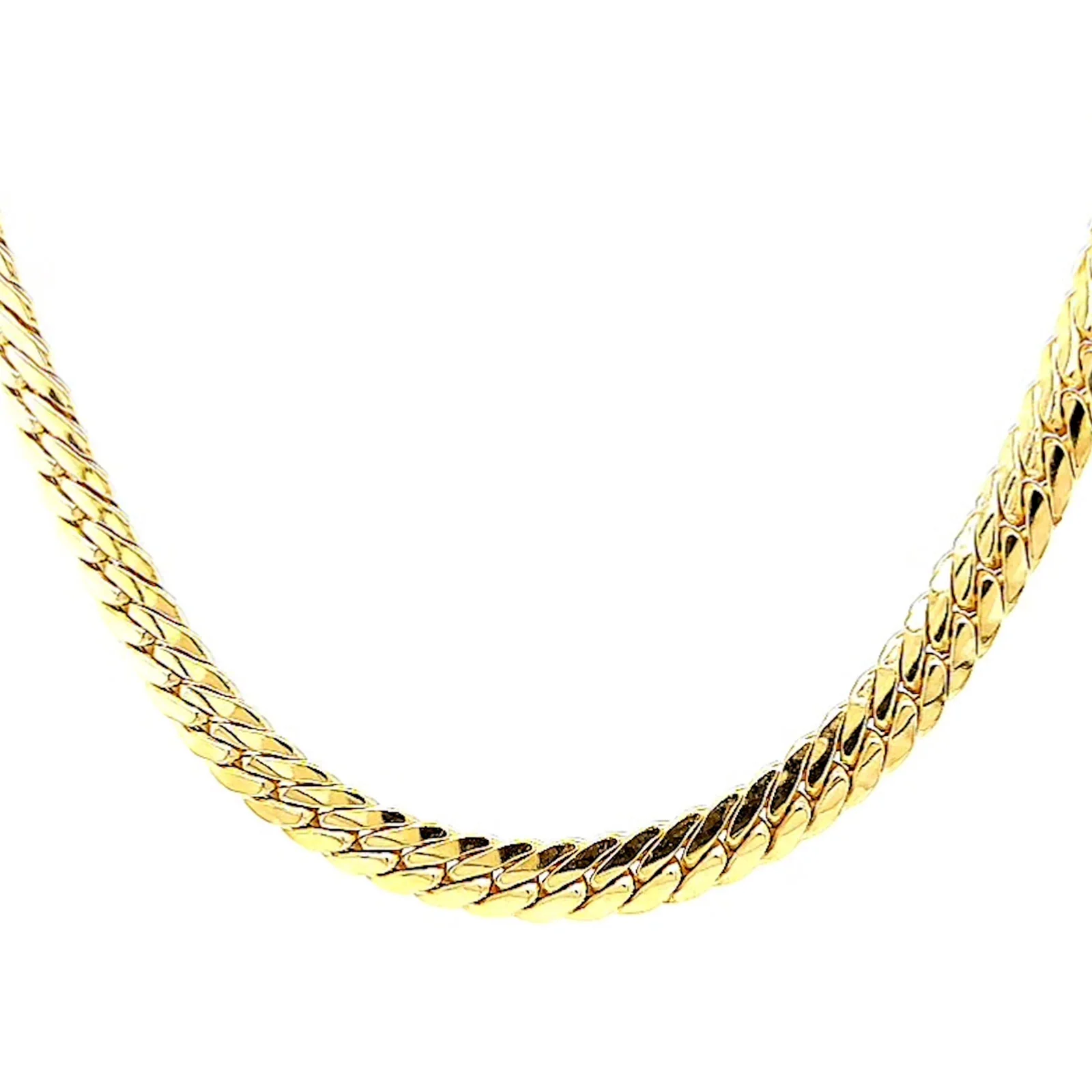 9ct Yellow Gold Silver Filled 45cm Herringbone Chain - Image 3