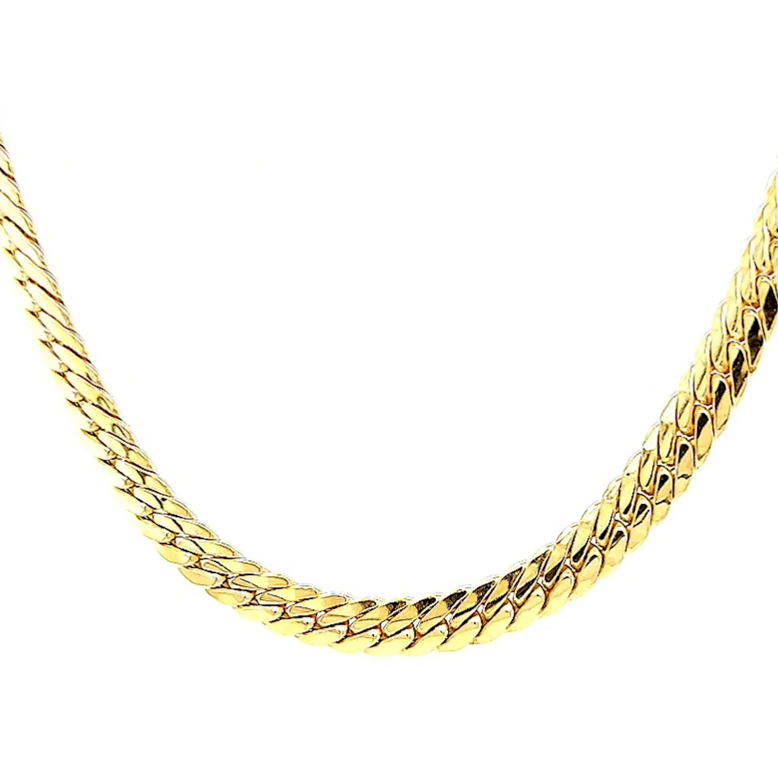 9ct Yellow Gold Silver Filled 45cm Herringbone Chain - Image 4