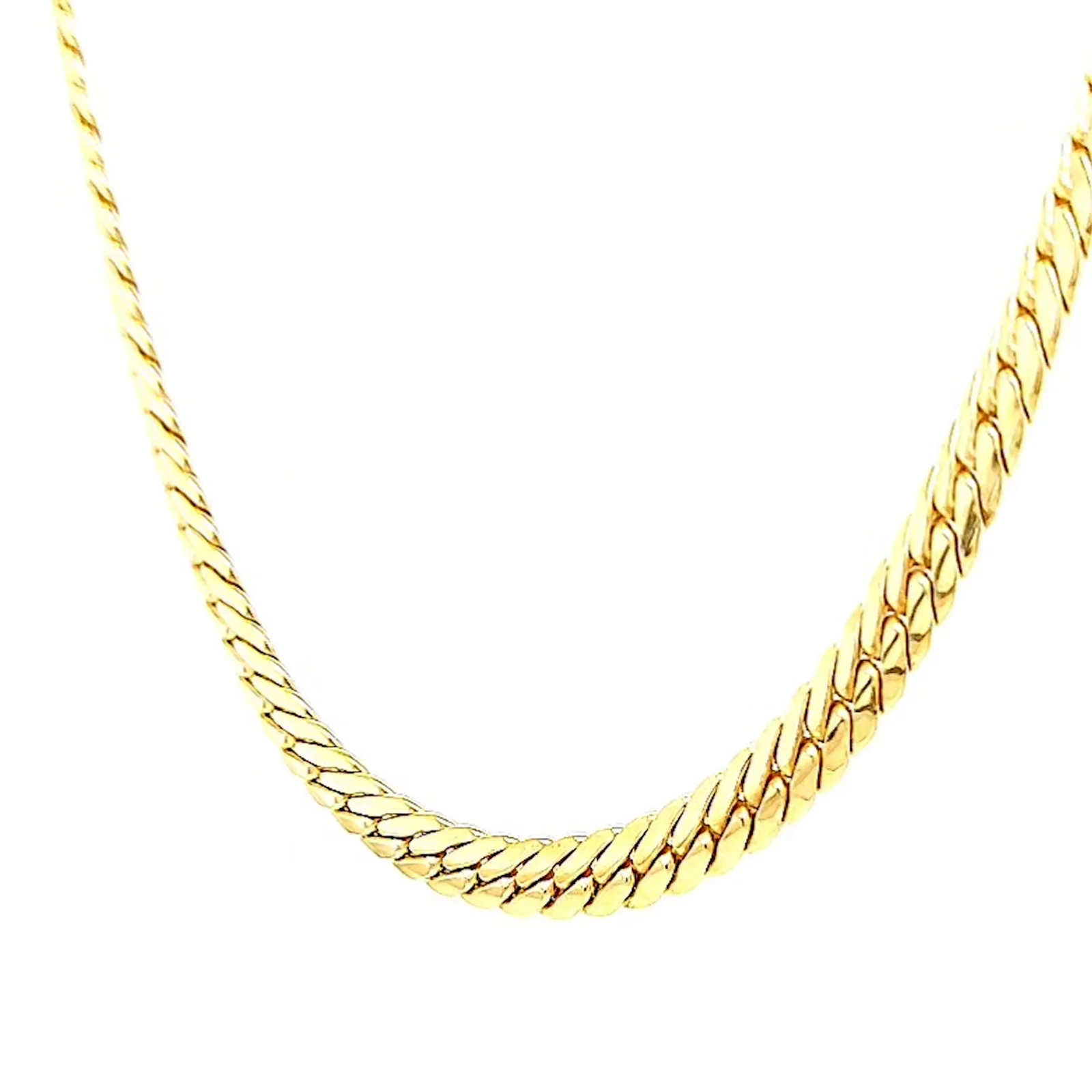 9ct Yellow Gold Silver Filled 45cm Herringbone Chain - Image 9
